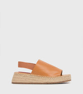 Piper Tan Espadrille Wedge Sandal